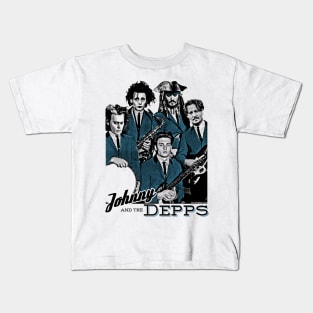 Johnny Depp Band Shirt (Johnny and the Depps by @UselessRob) Kids T-Shirt